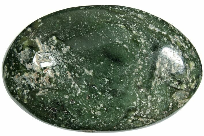 Polished Jade (Nephrite) Palm Stone - Afghanistan #220997